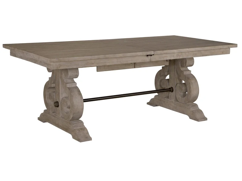 Tinley Park - Rectangular Dining Table Base And Butterfly Panels - Dove Tail Gray