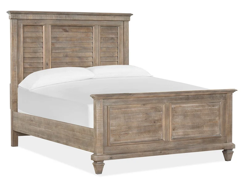 Lancaster - Complete Shutter Panel Bed Gray / King