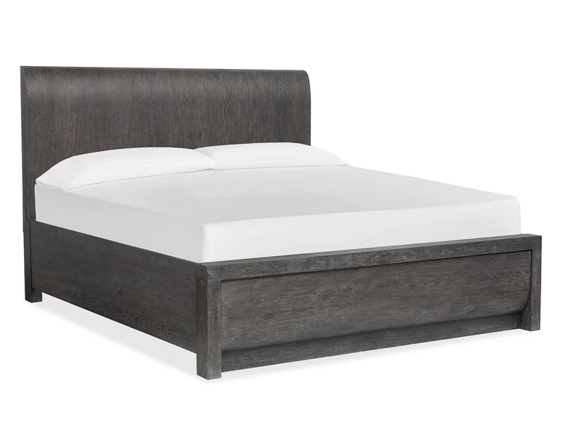 Kinsley - Panel Bed Dark Gray / King