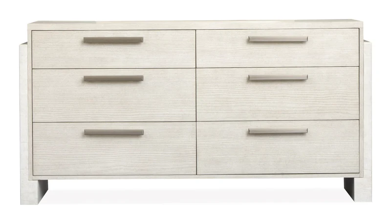 Lorelei - Double Drawer Dresser - Misty Cloud