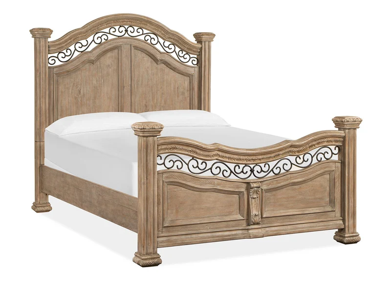 Marisol - Panel Bed Light Brown / Queen