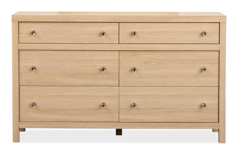 Merrifield - Double Drawer Dresser Light Brown / Dressers
