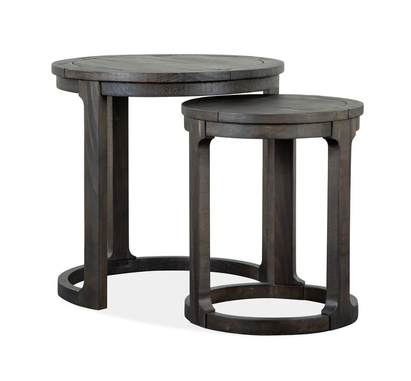 Boswell - Round Nesting (Set of 2) - Peppercorn