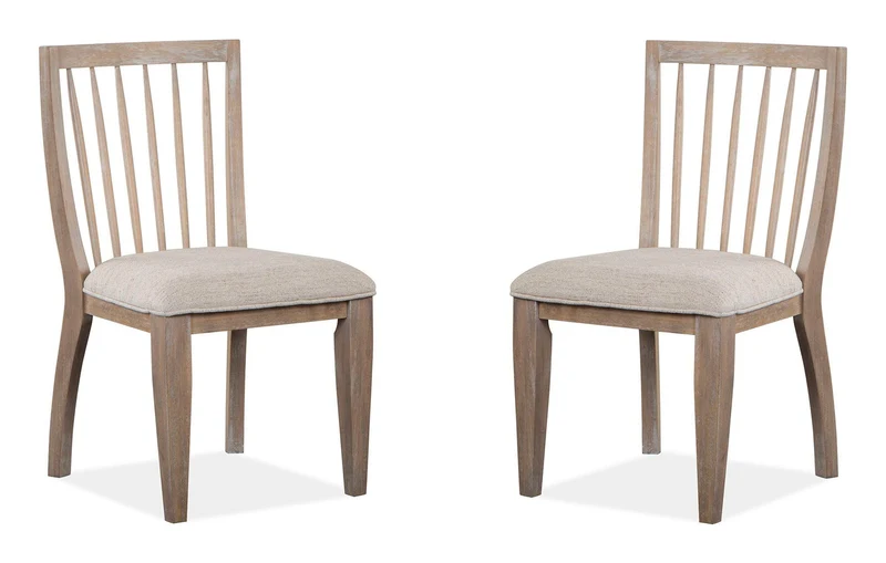 Ainsley - Dining Side Chair With Upholstered Seat (Set of 2) - Cerused Khaki