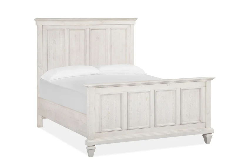Newport - Panel Bed White / Queen