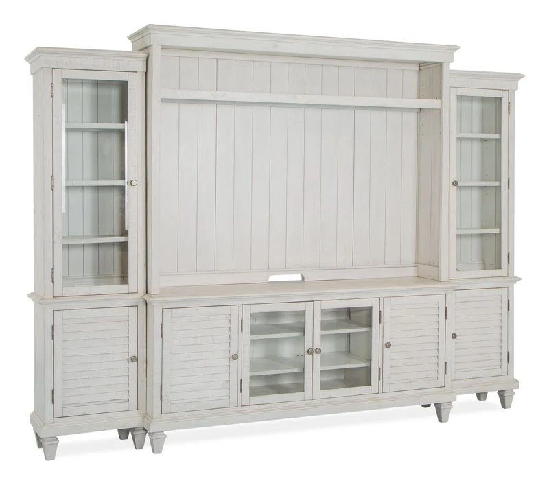 Newport - Entertainment Wall - Alabaster