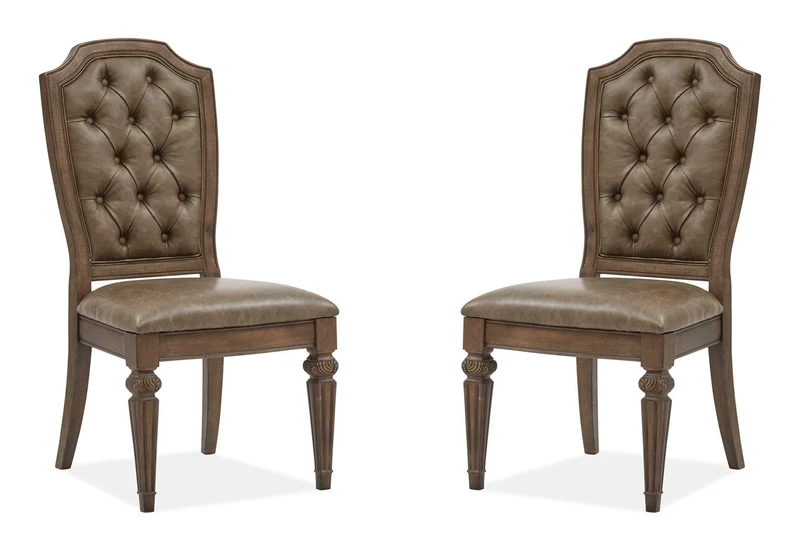 Durango - Wood Dining Side Chair With Upholstered Seat and Back (Set of 2) - Willadeene Brown
