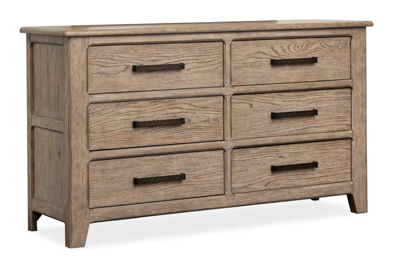 Claremont - Double Drawer Dresser Light Brown / Dressers