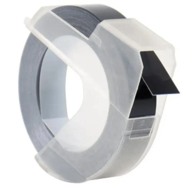 Fita Vinil Dymo Preta 6mm Rotulador Manual Aplicador 3d31