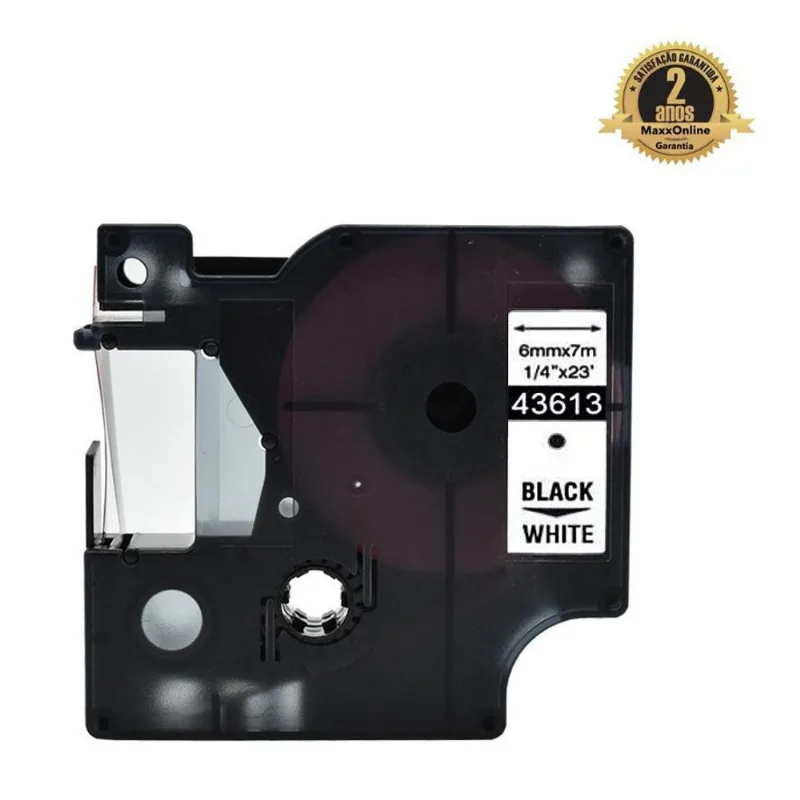 Fita Aplicável Dymo D1 43613 Branca 6mm