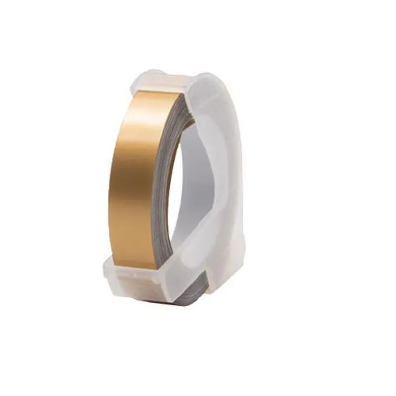 Fita Vinílica Manual Compatível Dymo 3dcg25 Champagne 9mm