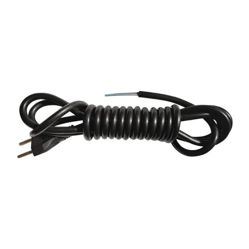 Cabo Fio Secador De Cabelo 2x1,0mm 3mt 10a Taiff Preto Original