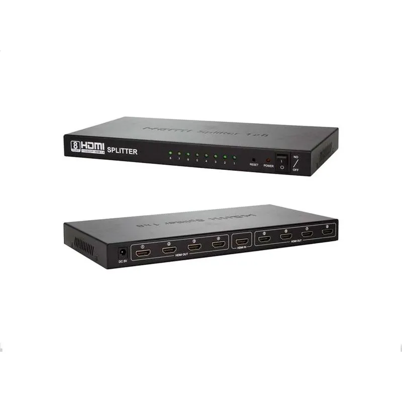 Splitter Distribuidor Hdmi 1x8 Full Hd 3d 4kdk108