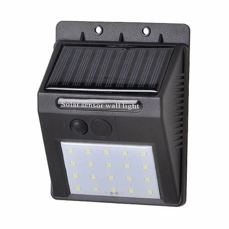 Luminária Solar 4w 6500k Com Led 180 Lm E 2 Modos De Funcionamento Branco Gaya