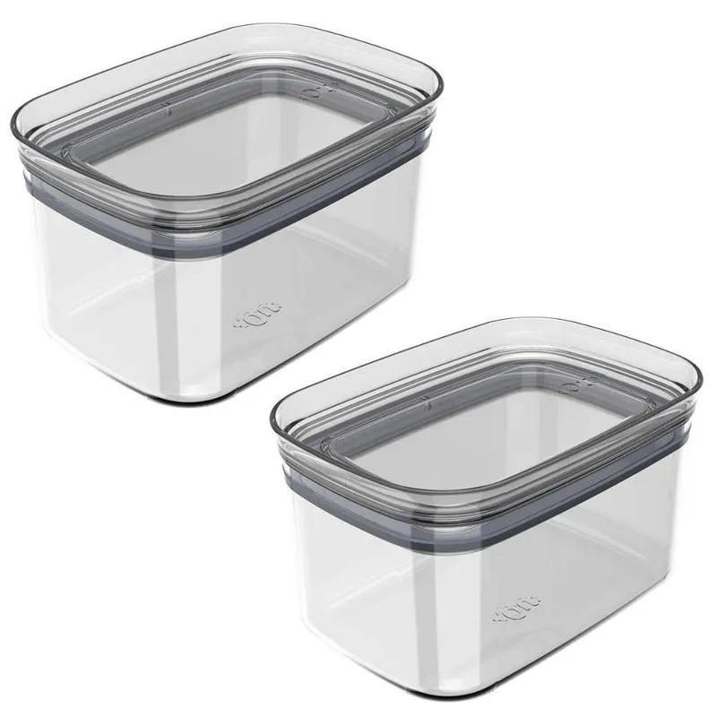 2x Porta Temperos Pote 650ml Organizador Ou Block Hermético