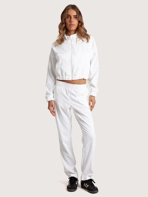 Calça Feminina Off White Reta Hang Loose Velvet GG / Off White