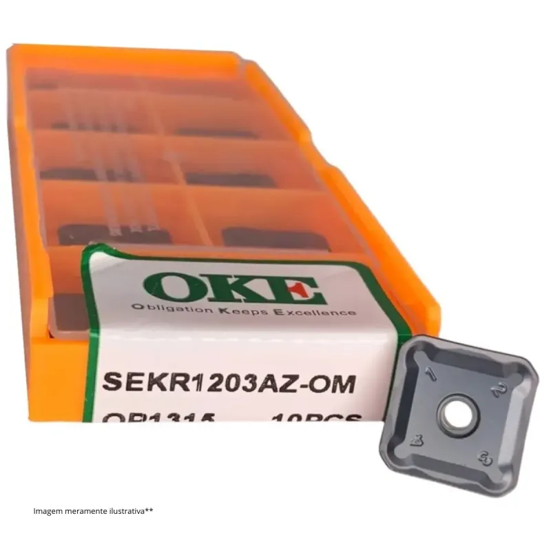 Pastilha de Fresamento SEKR1203AZ OM - OP1315