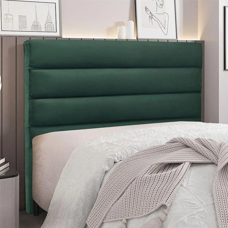 Cabeceira Para Cama Box Casal La Italiana 140cm Veludo Verde