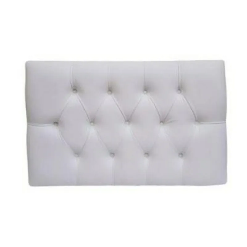 Cabeceira Solteiro Glamour Paris Captonê Corino Branco