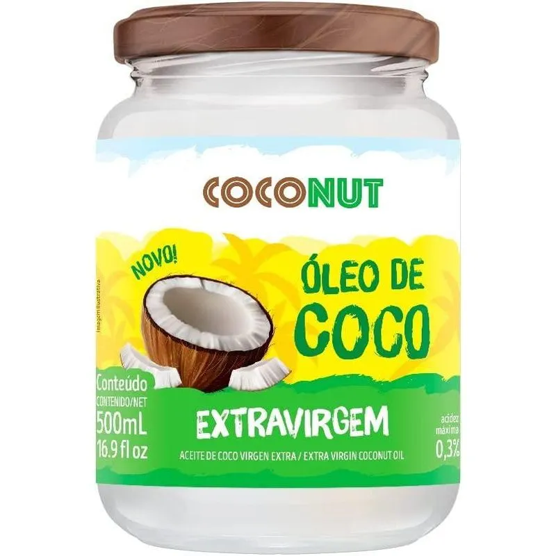 Óleo De Coco Extravirgem 500ml Coconut