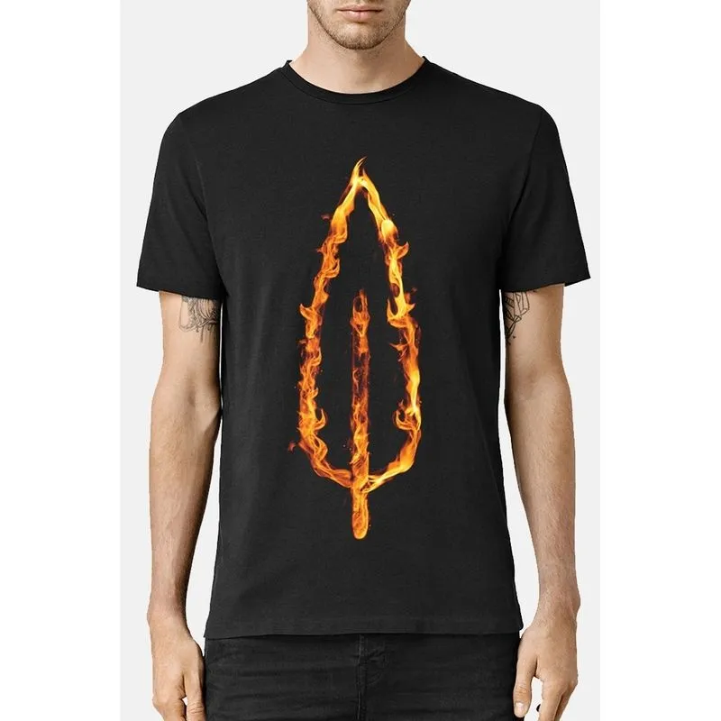 CAMISETA PENA DE FOGO GOLA CARECA