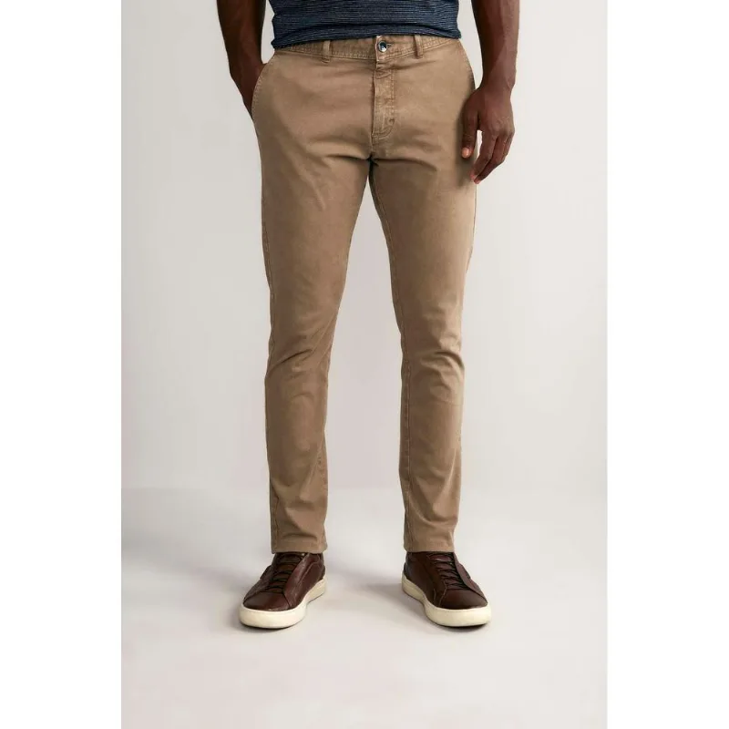 Calça Chino Slim Fit - Khaki Cáqui 40