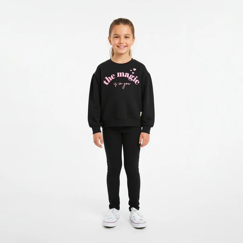 Conjunto Blusa Moletom e Calça Legging The Magic Kamylus Feminino 06