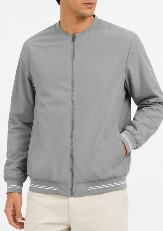 Jaqueta Elemental Constrast Yacht Masculina - Cinza GG