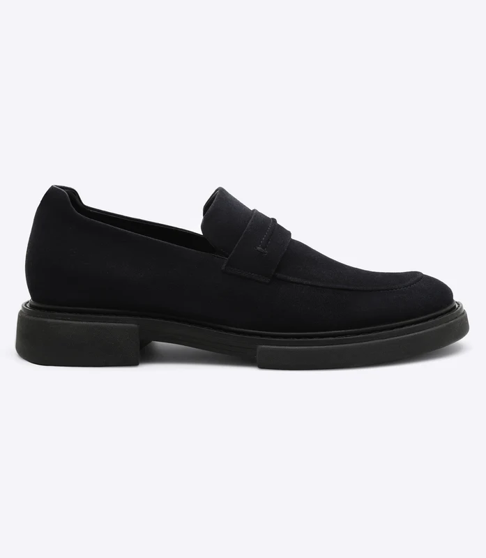 Mocassim Gravata Camurça Azul Azul / 40