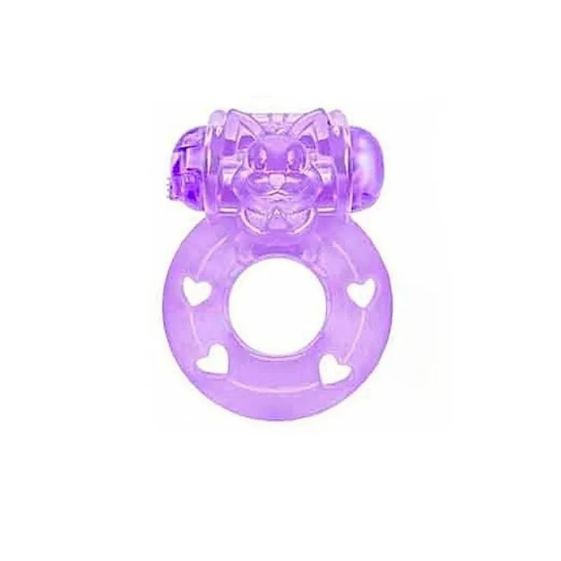 Anel Peniano Com Vibrador E Estimulador Clitoriano Sex Shop