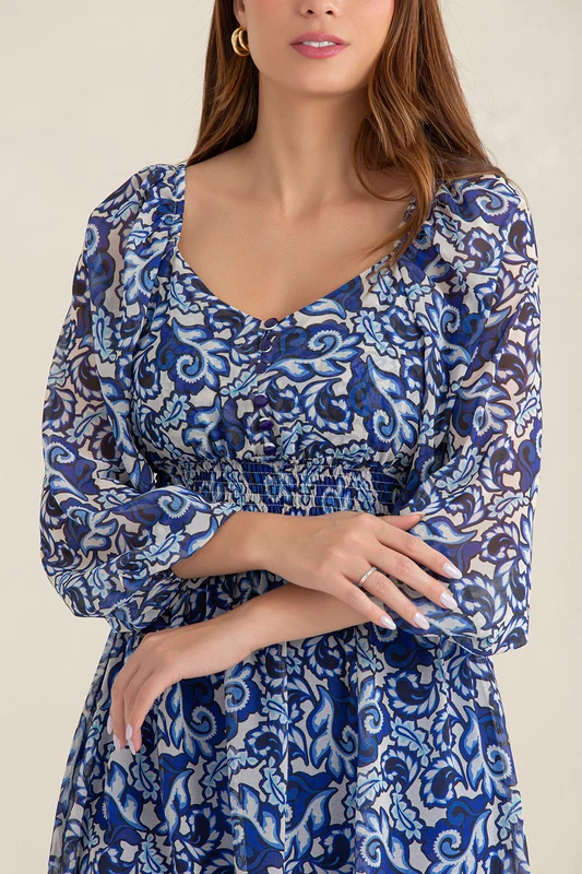 VESTIDO ARIADNA AZUL / G