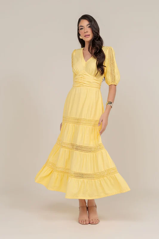 VESTIDO DAIELLEN AMARELO / M
