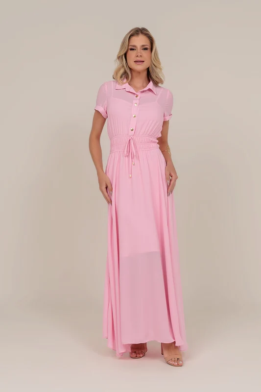 VESTIDO CARMELA ROSA / G