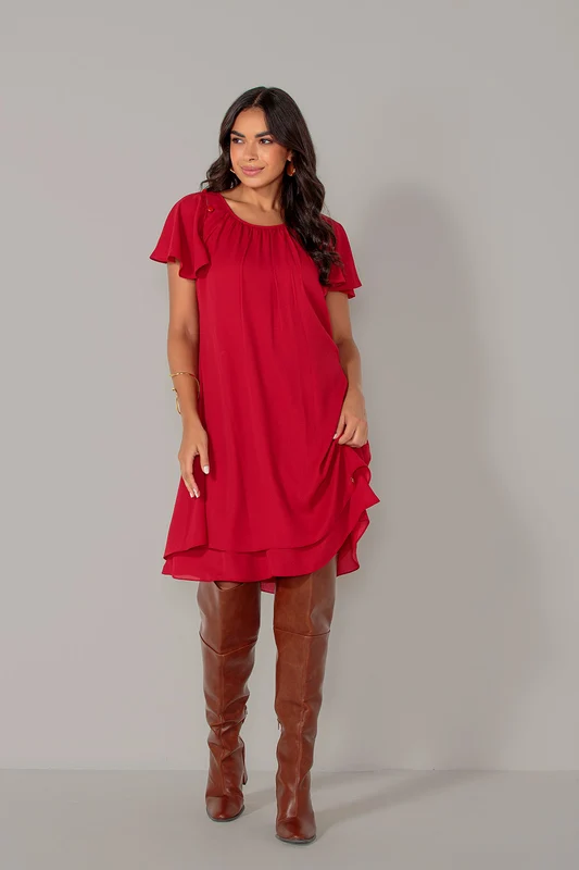 VESTIDO SILVERIA MARSALA / G