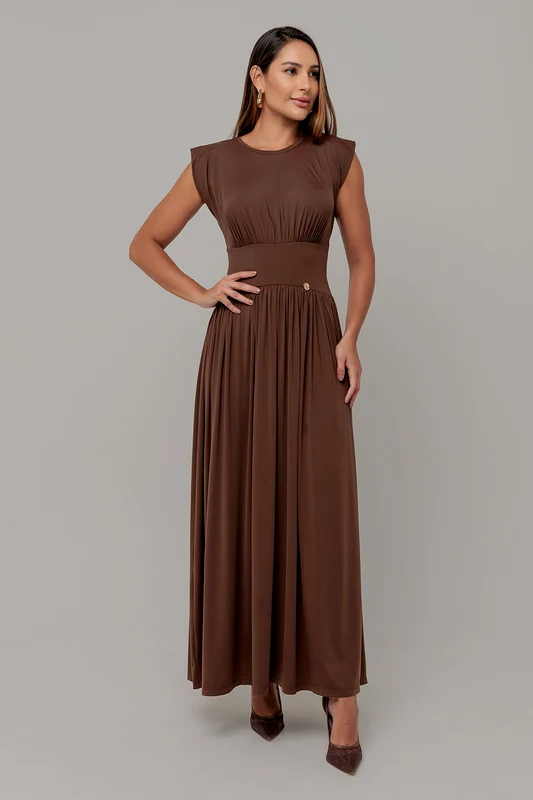 VESTIDO KARILENE CAFE / P