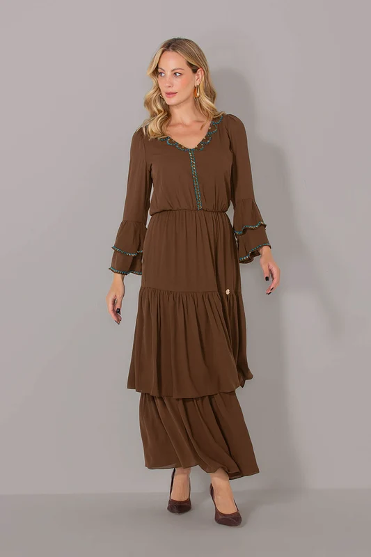 VESTIDO SULAMITA CAFE / G