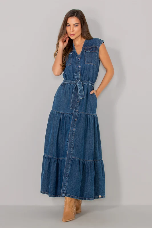 VESTIDO CLEMENTINE INDIGO / G