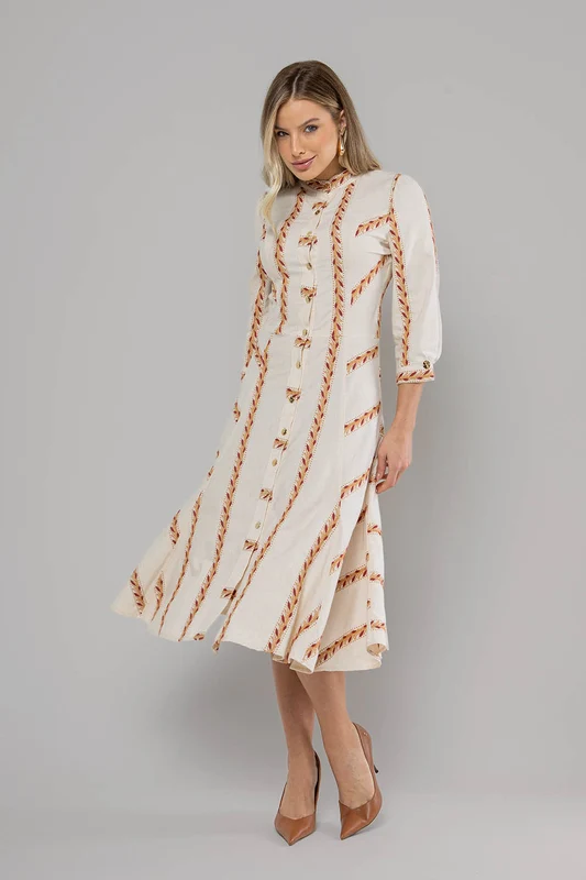 VESTIDO RIALLI AREIA / M