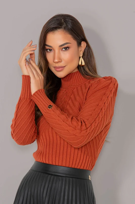 BLUSA TAYANE FERRUGEM / G