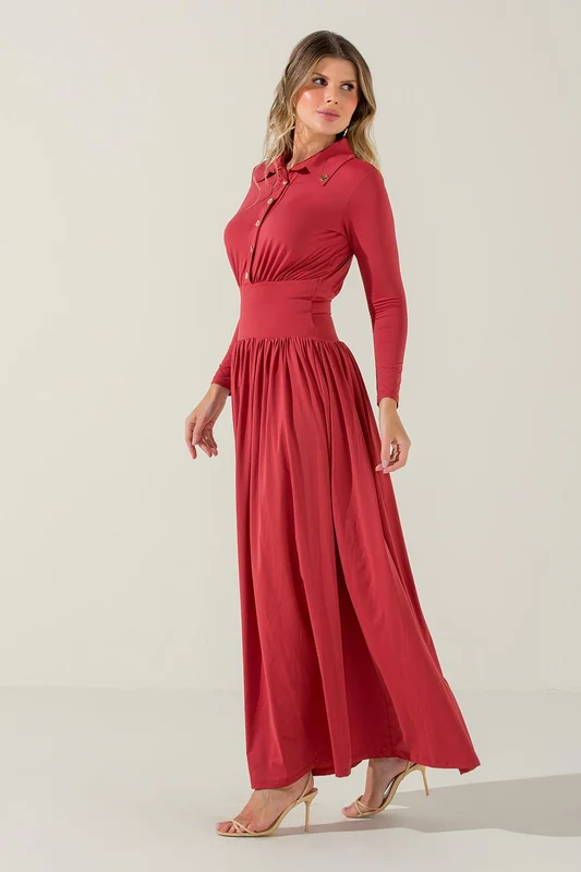 VESTIDO CELIANE MARROM / PP