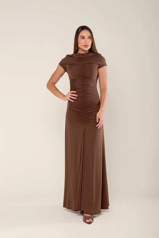 VESTIDO NILMA MARROM / M