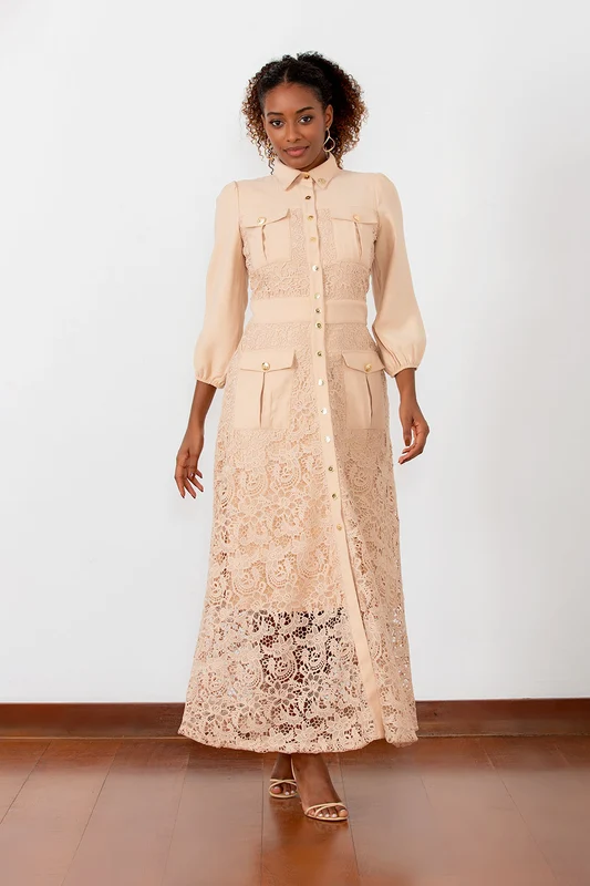 VESTIDO JULMARA BEGE / G