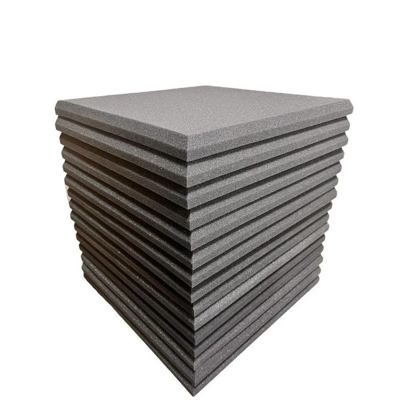 Espuma Acústica 50 X 50 X 3,5cm Lisa - 8 Placas Anti Chamas
