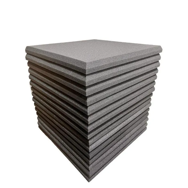 Espuma Acústica 50 X 50 X 3,5Cm Lisa - 16 Placas Anti Chamas