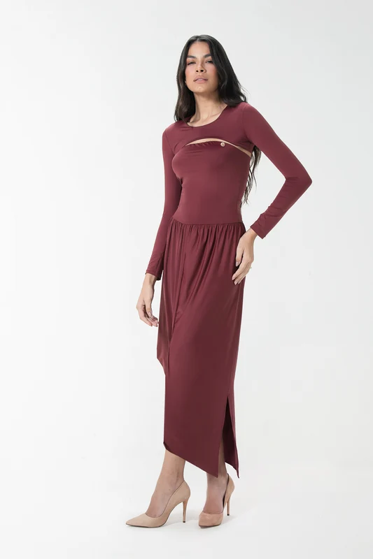 VESTIDO WALESCA MARSALA / M