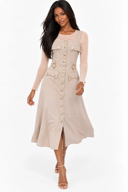 VESTIDO NAYLA BEGE / M