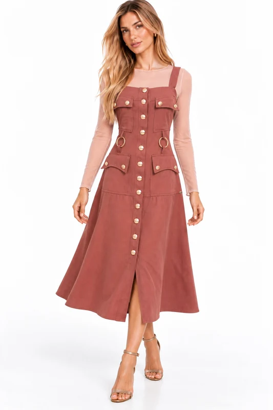 VESTIDO NAYLA MARROM / G