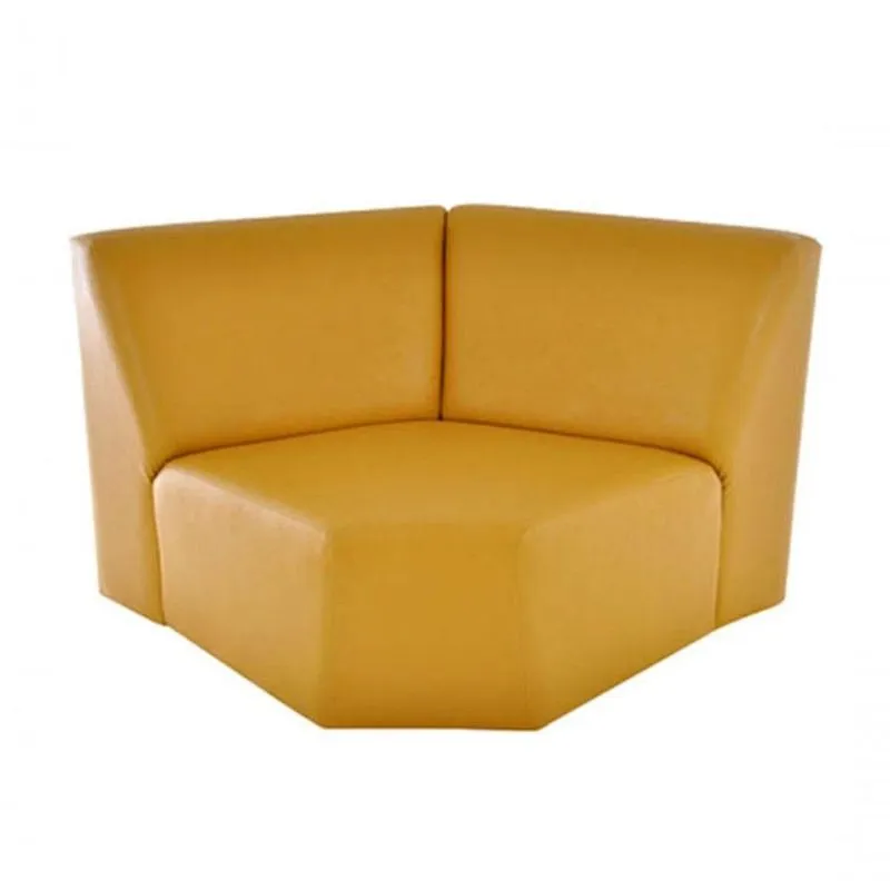 Sofá Recepção De Escritório Linha Recepção Napoli Amarelo