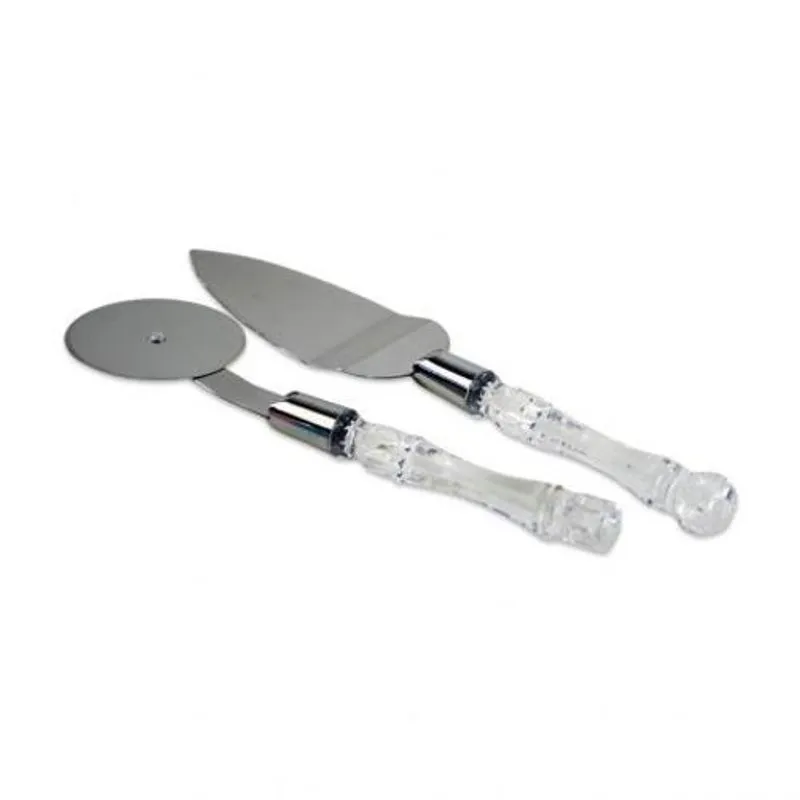 Conjunto Para Pizza 2 Peças Espátula E Cortador