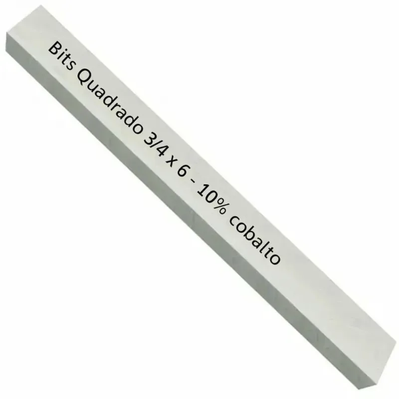 Kit Bits Quadrado 3-4 X 6 - Com 10% De Cobalto - 2 Peças